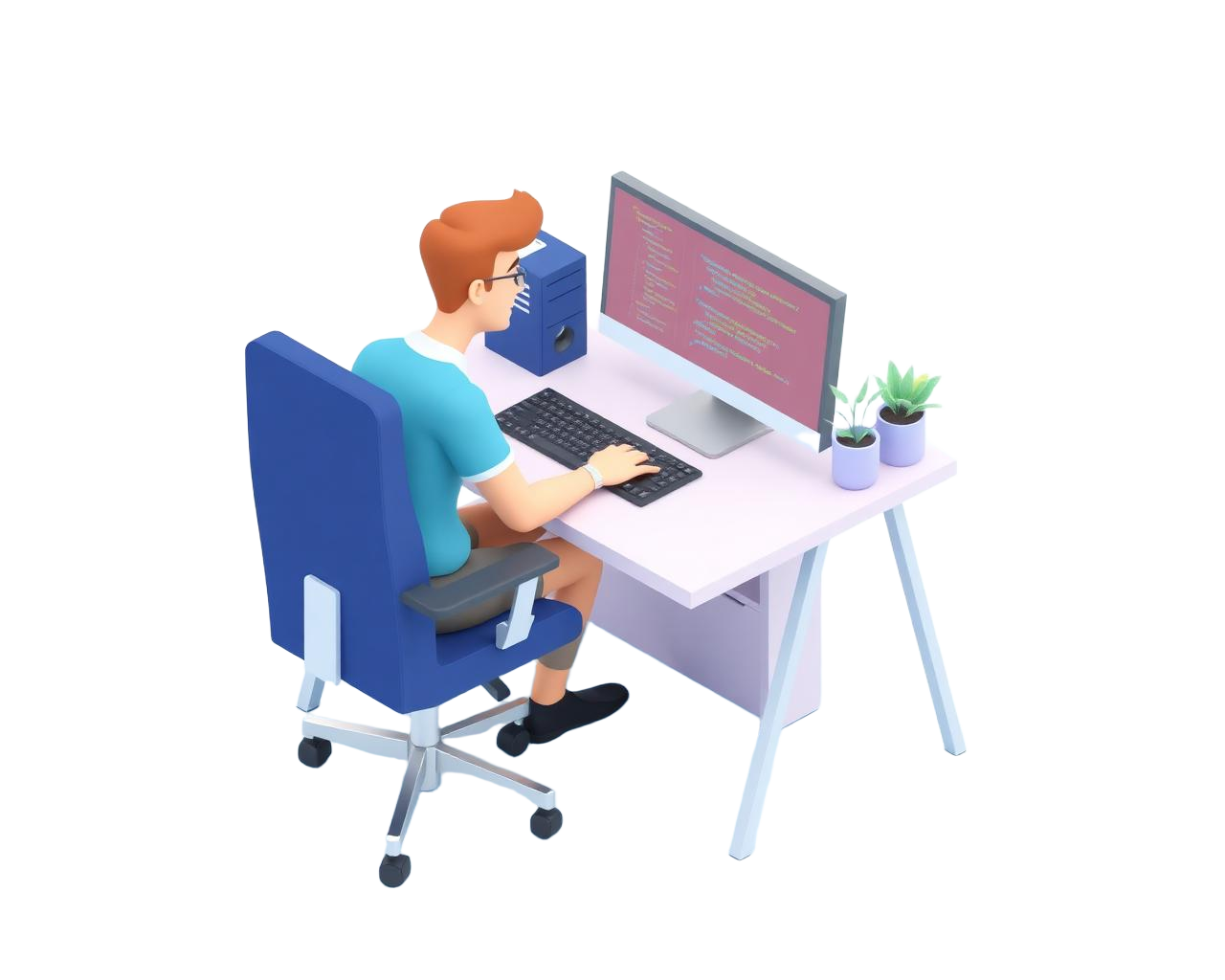 Developer at work